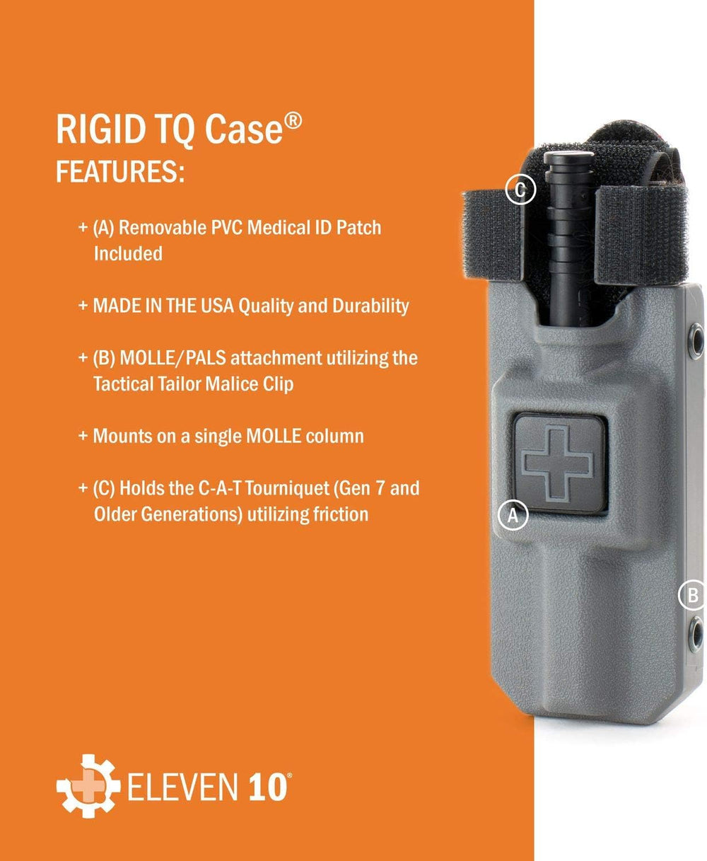 Eleven 10 Rigid TQ Case for C-A-T Tourniquet, MOLLE Attachment