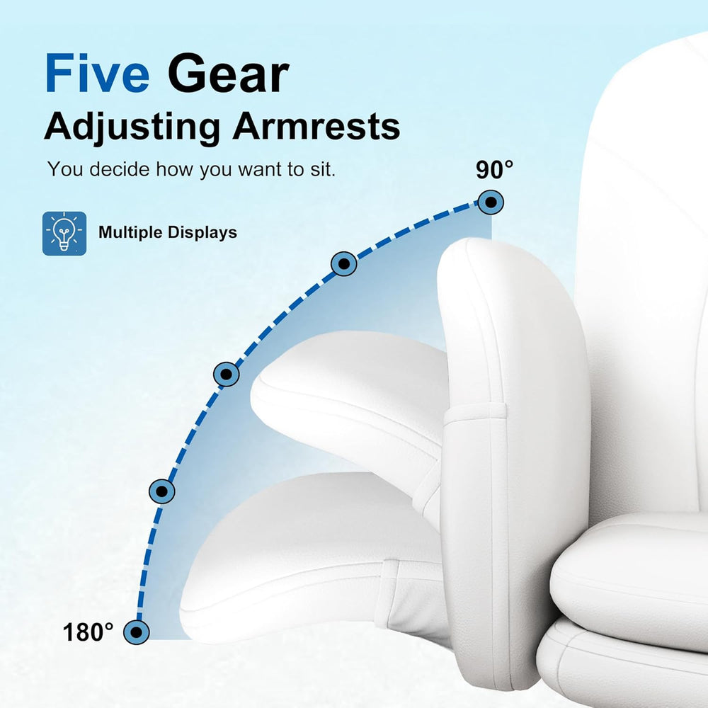Misolant Criss Cross Chair with Armrests & Wheels for Cross-Legged Sittin...