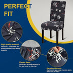 Chair Covers, Stretch Kitchen Chair Covers/Dining Chair Covers for Dining Room 8 Pack, Removable Washable Dining Chair Slipcovers for Home, Hotel, Banquet