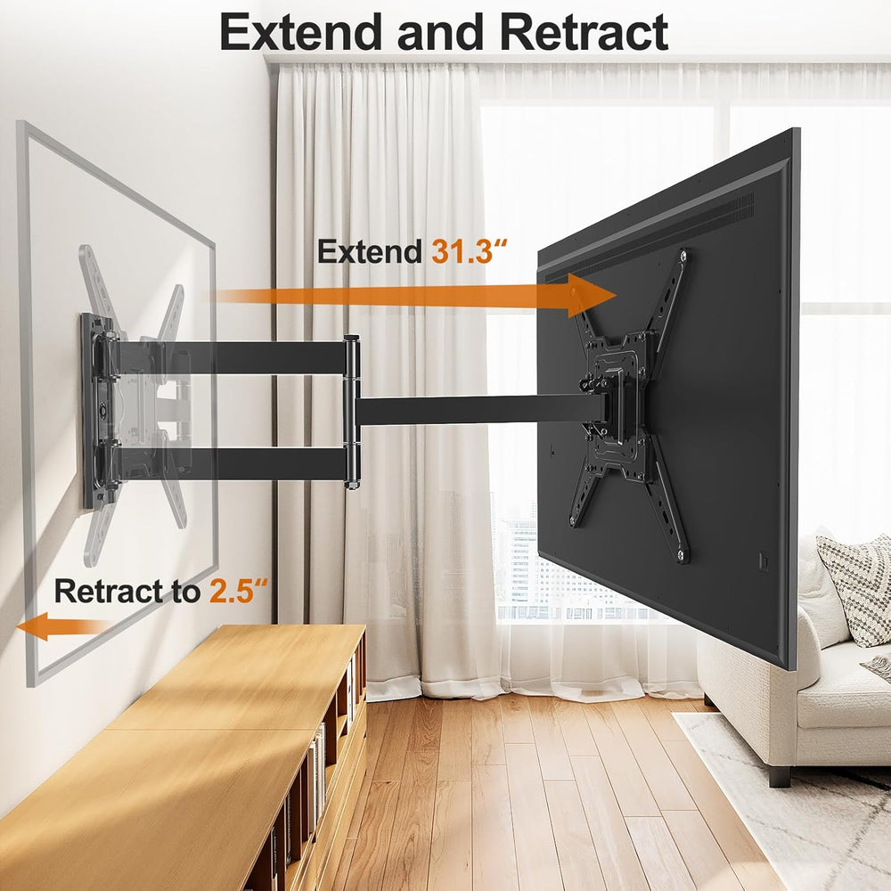 ELIVED 31.3in Long Arm TV Mount for 32-65" TVs, Max VESA 400x400, 99 lbs...