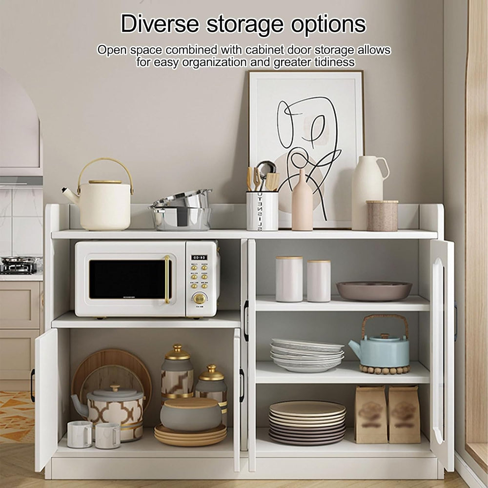 Pantry Storage Cabinet, with Adjustable Shelf, Sideboard with Buffet Cupboard...