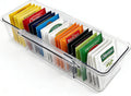Tea Bag Holder，Expandable Tea Bag Organizer Boxes，Clear Acrylic Tea Bag Storage Bins,Kitchen Utensils for Sugar Packet, Coffee, Condiment for Drawer,Cabinet, Countertop,Pantry,1 Pack