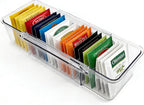 Tea Bag Holder，Expandable Tea Bag Organizer Boxes，Clear Acrylic Tea Bag Storage Bins,Kitchen Utensils for Sugar Packet, Coffee, Condiment for Drawer,Cabinet, Countertop,Pantry,1 Pack