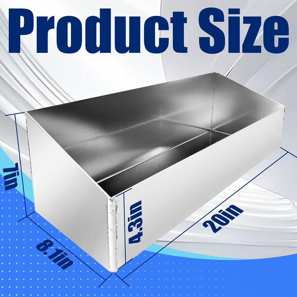 Aluminum Multi Use Storage Cabinet Holder Shelf Length 20" Accommodate 3 to 4 Gallon Jugs Suitable for Store Garages Enclosed Racing Trailers Work Areas Snowmobile Automotive Parts Silver