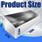 Aluminum Multi Use Storage Cabinet Holder Shelf Length 20" Accommodate 3 to 4 Gallon Jugs Suitable for Store Garages Enclosed Racing Trailers Work Areas Snowmobile Automotive Parts Silver