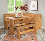 Linon Waldron Corner Nook Set NAT Kit