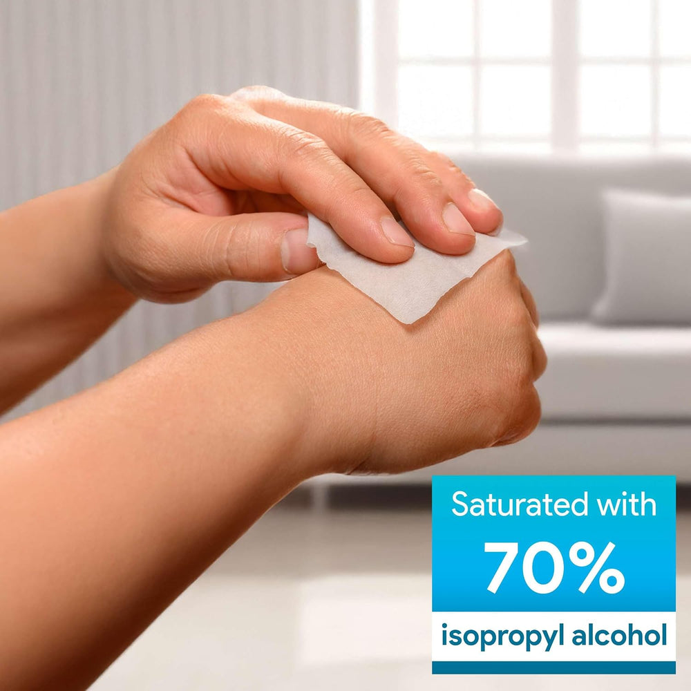 Large Alcohol Wipes Individually Wrapped - 500 Sterile Alcohol Prep Pads Satu...
