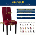 Chair Covers, Stretch Kitchen Chair Covers/Dining Room Chair Covers Set of 8, Removable Washable Dining Chair Slipcovers for Home, Hotel, Banquet