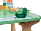 Janod - Wooden Pretty Meadow Activity Table 21.1" - for Ages 12 Months+ - Engaging Farm-Themed Play - Enhances Dexterity and Coordination - Crafted with Care | Enhances Dexterity and Coordination - Educational Motor Skills Toy for Toddlers - Ages 12