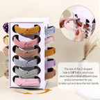 Headband Holder Organizer for Girls, Rotating Headband Storage for Women,White Hairband Display Stand, Hair Hoop Rack Holder for Vanity,Dresser,or Bathroom Decor