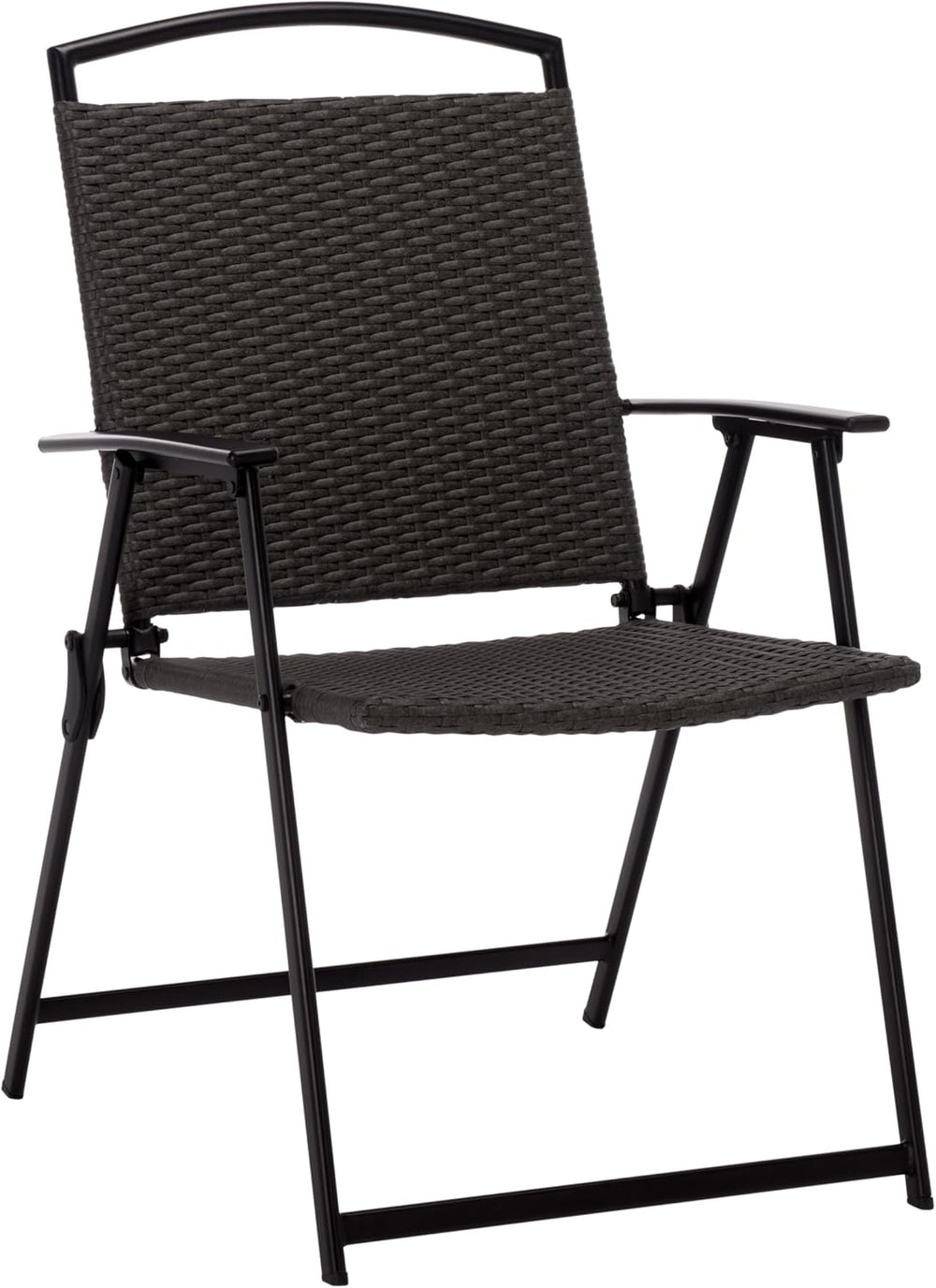 SAFAVIEH Outdoor Patio Furniture Collection – Dory Rattan Weave Folding Chair...