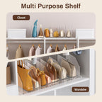 Purse Organizer for Closet, Adjustable Clear Handbag Storage Holder, Acrylic Purse Organizer for Closet Organization, Shelf Divider, Perfect for Bedroom, Living Room, Home