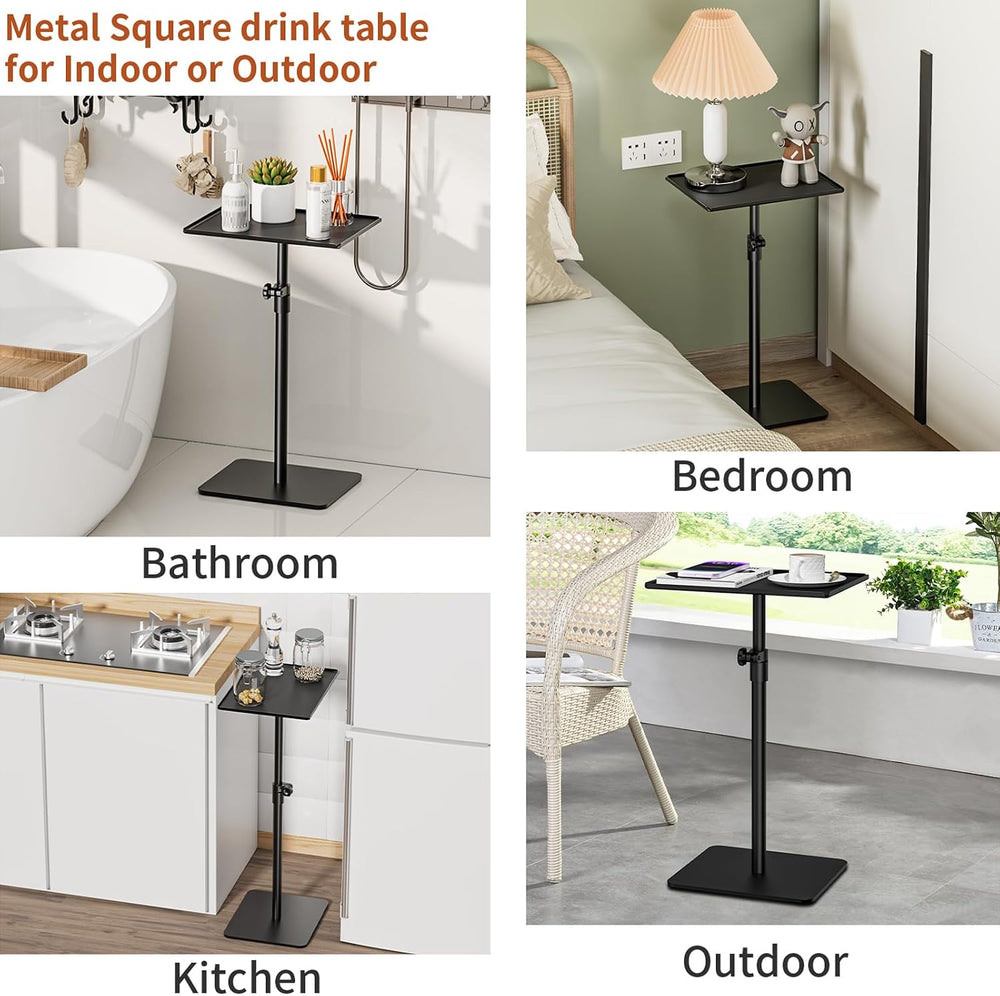 RCHYFEED Small Side Tables for Small Spaces, End Table Metal Side Table Set o...