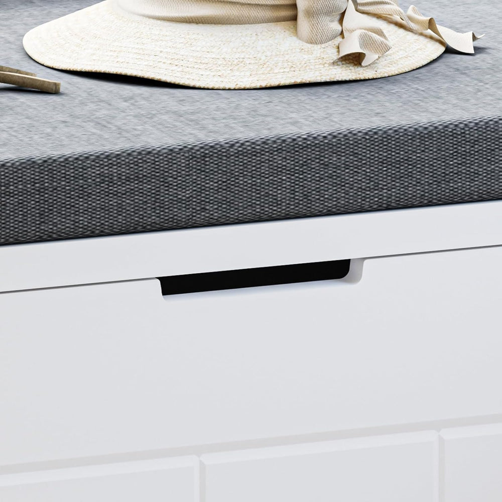 L Shaped Corner Storage Bench with Cushion, Breakfast Nook Bench, Kitchen Ban...