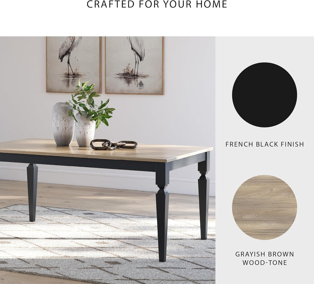 Signature Design by Ashley Mendinfort Casual Mango Wood Dining Table, Light B...