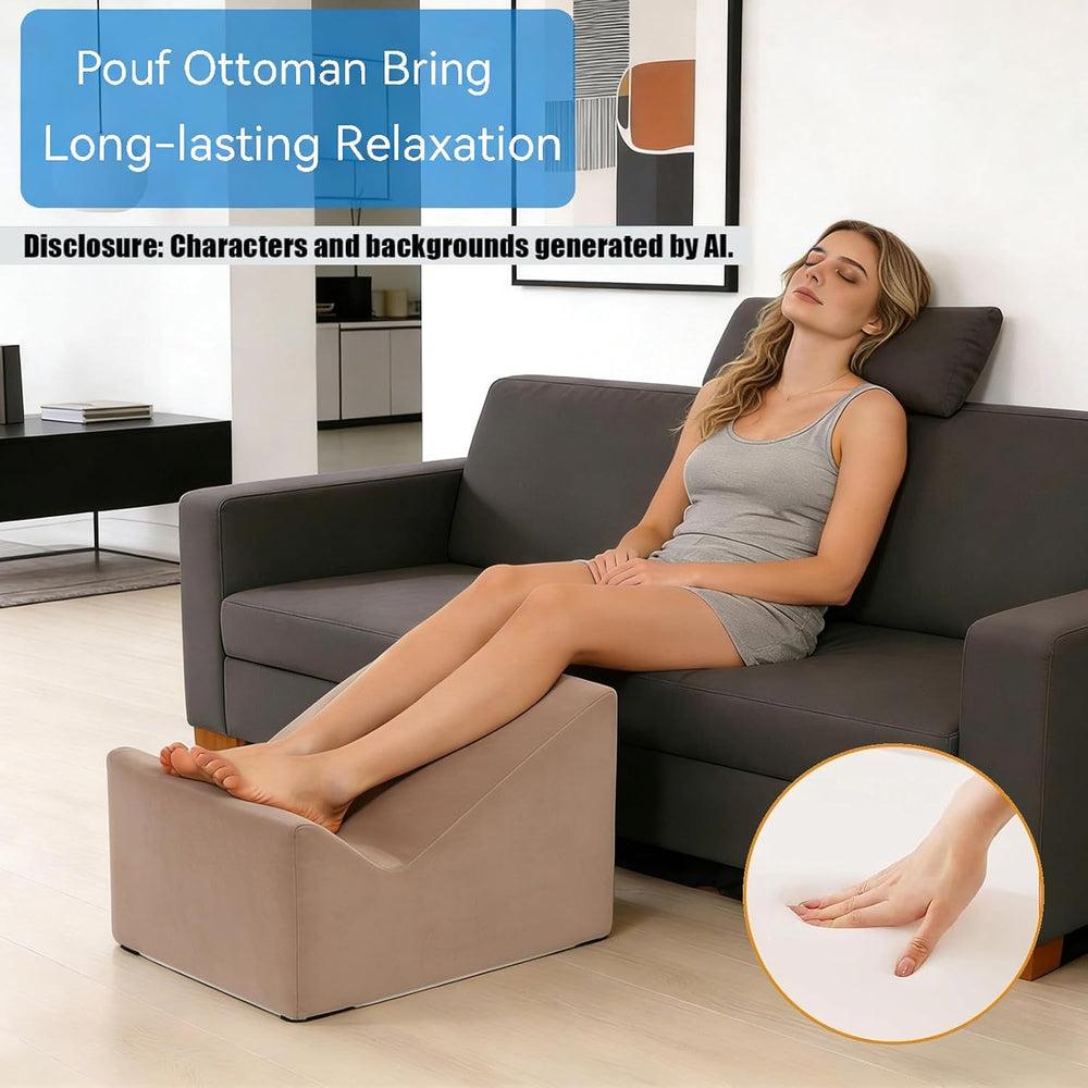 Version that Modern Pouf Ottoman,Relax Stool,Floor Poufs for Couch
