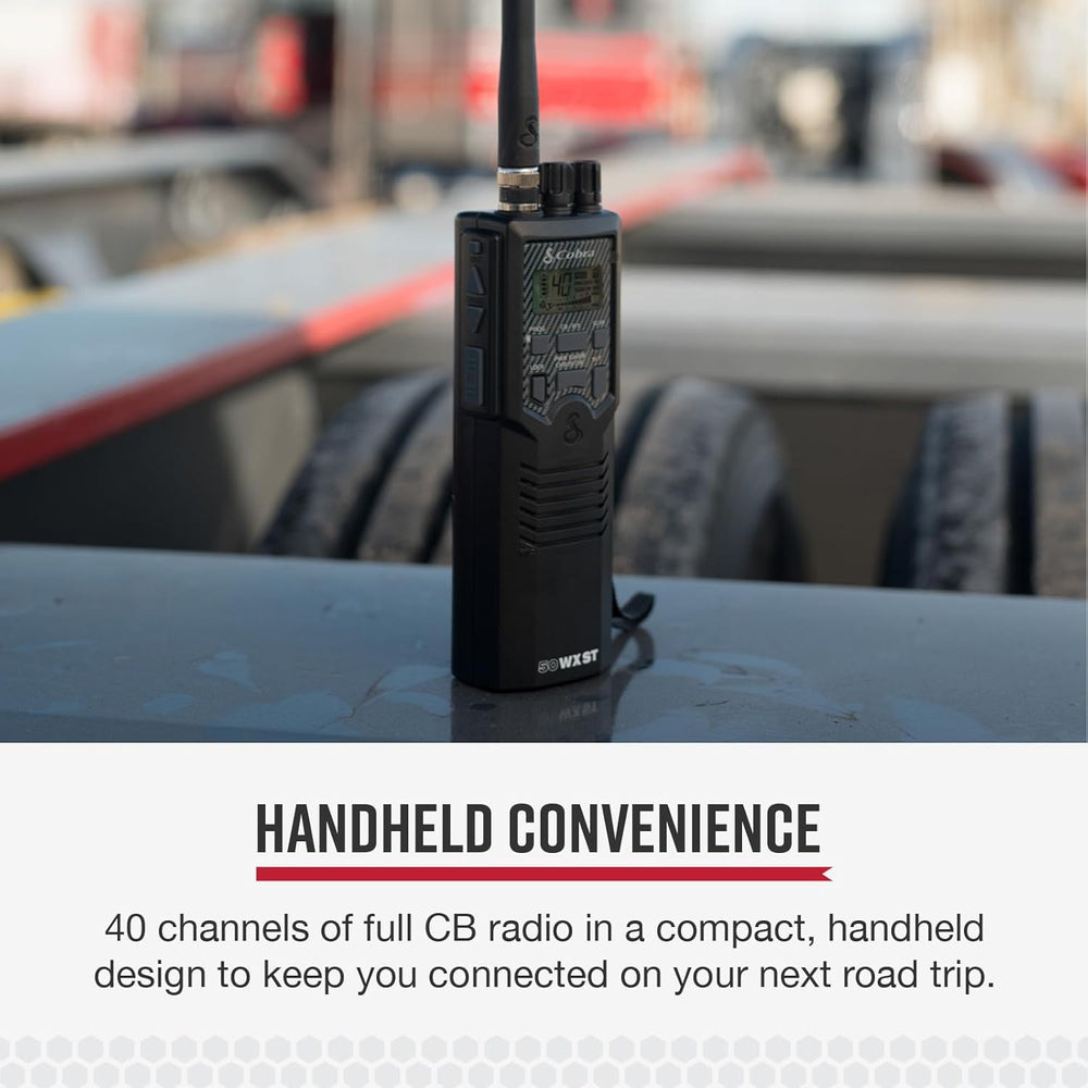 Cobra HH50WXST Handheld CB Radio - Emergency Radio with Access to Full 40 Cha...