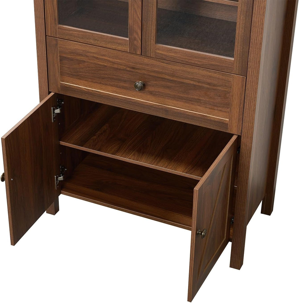 Dome Cabinet, Storage Locker with Large Storage Space, Retro Pantry Cupboard ...