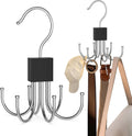Multi-Purpose Rotatable Belt Hanger & Organizer for Closet - Space-Saving Storage for Belts, Bras, Hats, Tank Tops, Ties, Scarves, and Purses