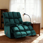 Manual Adjustable Oversized Recliner Chair with Phone Holder, Extra Large Recliner for Heavy Duty Adults 400lbs, Big Man Recliners for Living Room, Nursery, RV