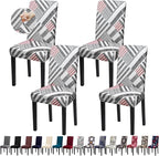 Dining Room Chair Covers - Stretch Kitchen Chair Covers Set of 4, Removable Washable Slipcovers for Home, Hotel, Banquet
