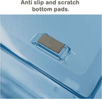 Acrimet Facility 2 Tier Letter Tray, Side Load, Letter Size/A4, Desktop File Organizer, Plastic (Clear Blue Color)
