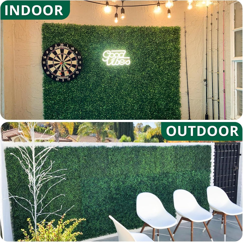 12 Pack 24"x16" Artificial Grass Wall Panels 2'' Height Box...