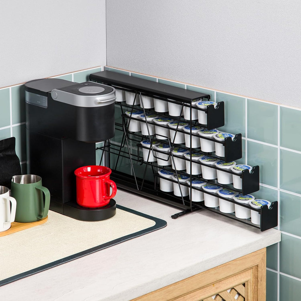 ZCDCP for K Cup Coffee Pod Holder, K Cup Holder Drawer Wall Mounted Coffee Pod Organiser (Holds 28 Coffee Pods)