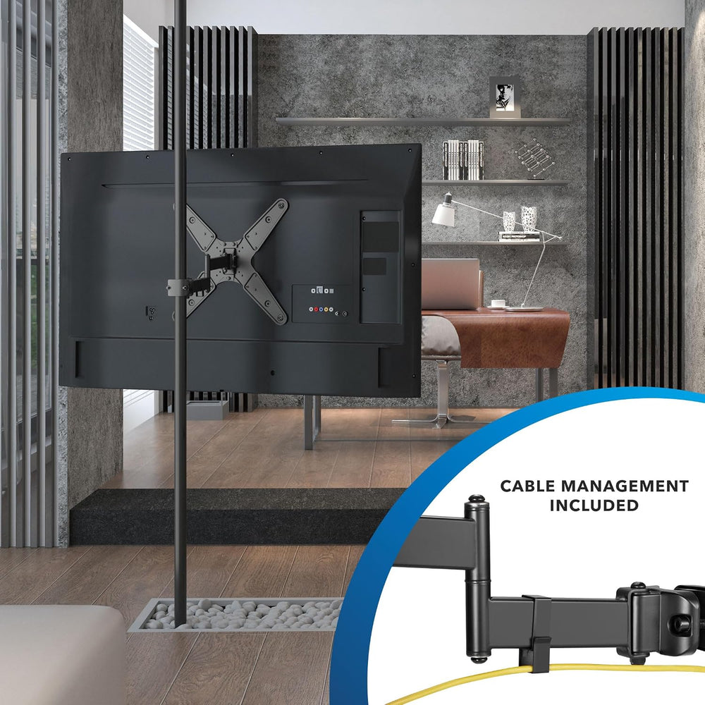 Mount-It! TV Pole Mount, Full Motion Universal TV Bracket, VESA 75x75 to 400x...