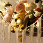 RelaxScene Stuffed Animal Hammock Corner Storage with LED Light - Plush Hammock Large Plushie Net