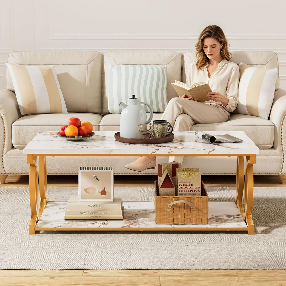 HOMISSUE Living Room Table Set, 55 Inch Entryway Console Table + Rectangle Co...