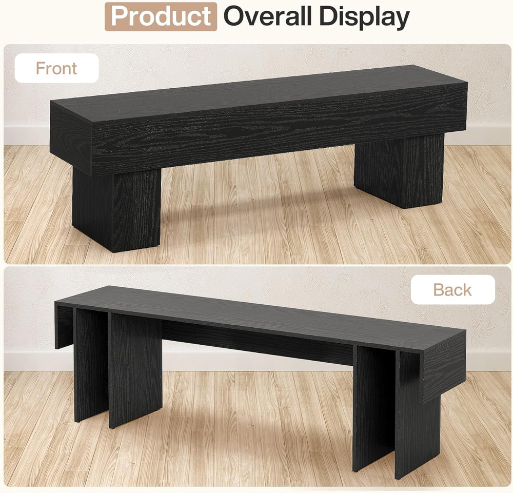 Tribesigns 63“ Extra Long Entryway Bench, Indoor End of Bed Bench for Bedroom...