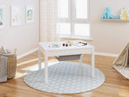 UTEX Large 2 in 1 Kids Construction Play Table with Drawers Built-In Baseplate
