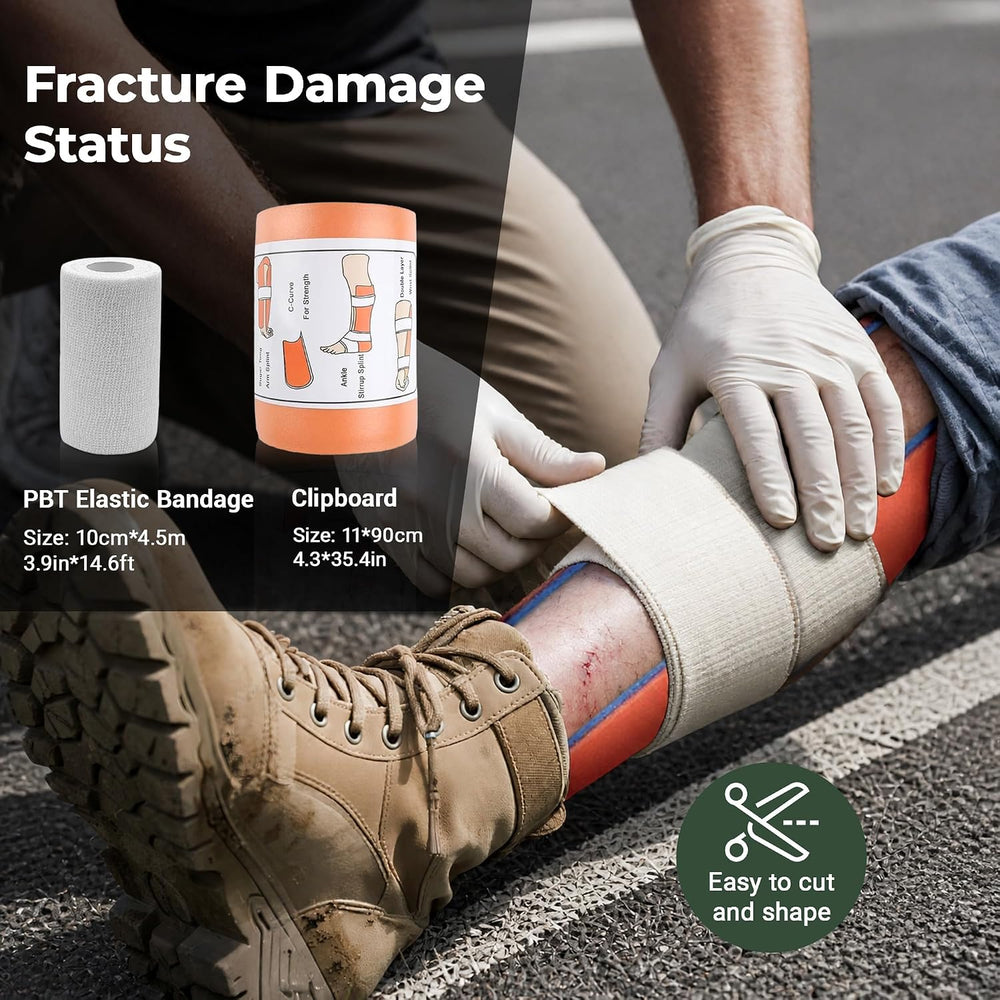 IFAK Trauma Kit with Tourniquet, Israeli-Style Bandage, Splint, Tactical Firs...