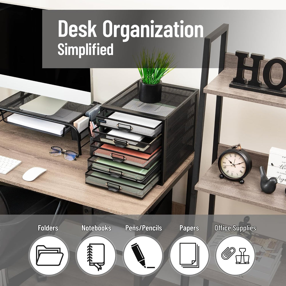 Mind Reader File Storage Drawers, Desk Organizer, Multi-Purpose, Crafts, Offi...