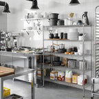 18" Deep x 48" Wide x 64" Height Wire Shelving Kit | 5-Tier | NSF Commercial Storage Rack Unit