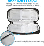 YOUSHARES Insulin Cooler Travel Case - Portable Refrigerated Medicine Case for Insulin Pen, Medication and Diabetic Supplies with 2 TSA Approved Ice Pack