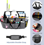 XL Professional Cleaning Caddy for Cleaning Suppliers, 17" Wearable Cleaing Bag for Housekeepers, Cleaning Organizer, Detailing Bag