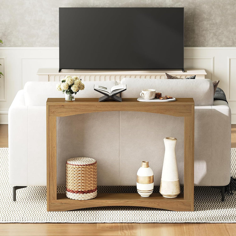 YATINEY Narrow Console Table, 5.9'' Thin Entryway Table, Behind Couch...