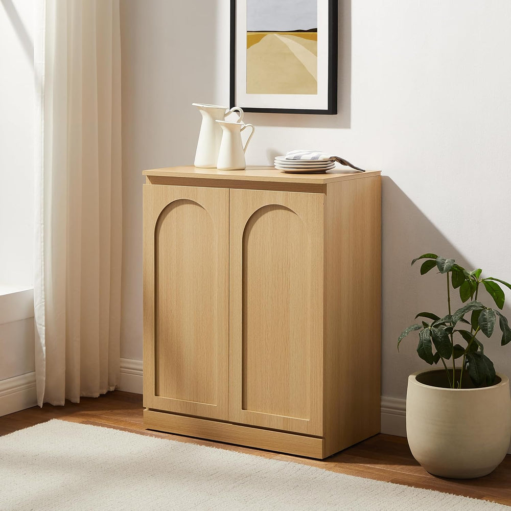 Crosley Furniture Marco Modern Kitchen Pantry Storage Cabinet with Shelves, D...