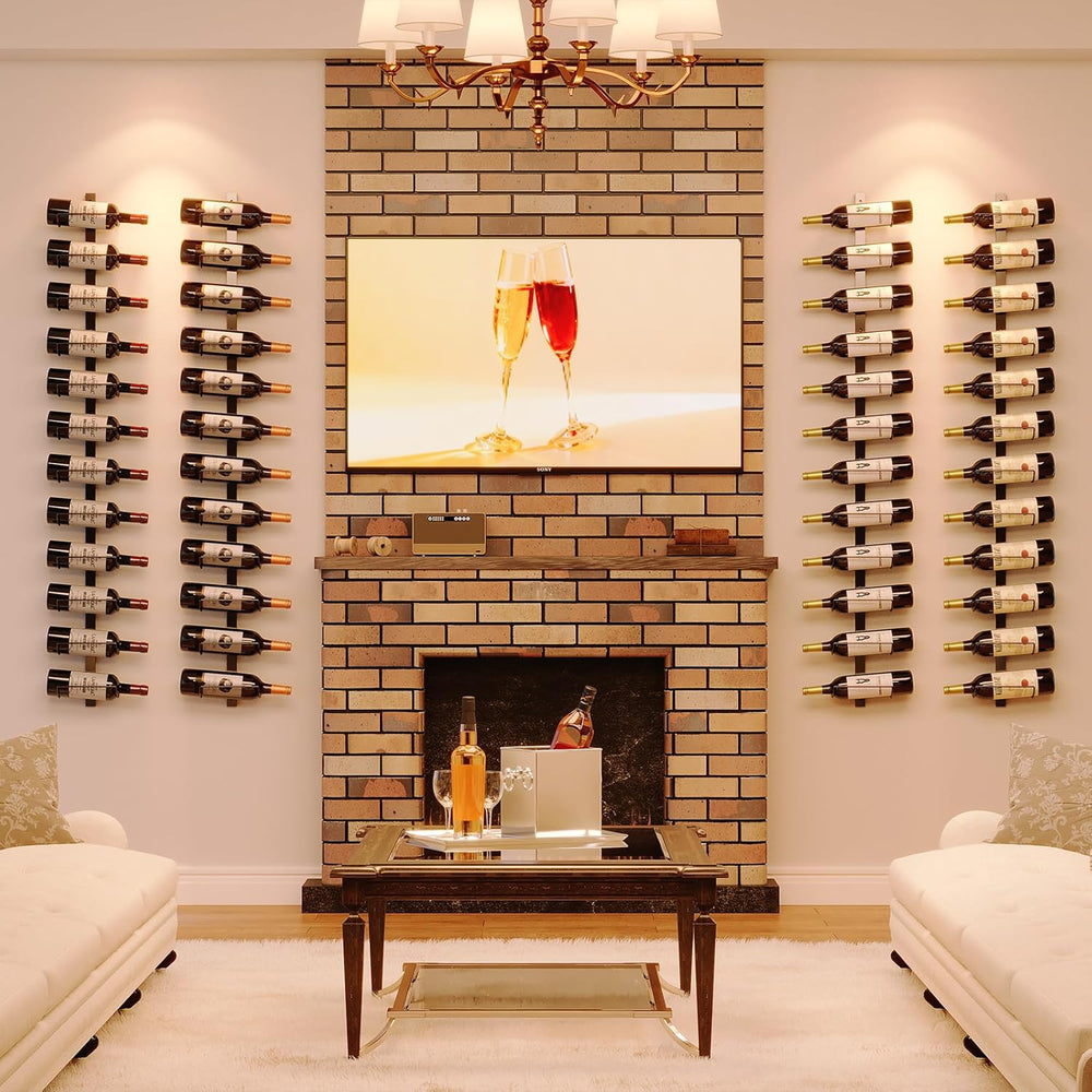 Sonyabecca 3 Pack 12 Bottle Wall Wine Rack, DIY Wine Rack Wall Mounted, Wall ...