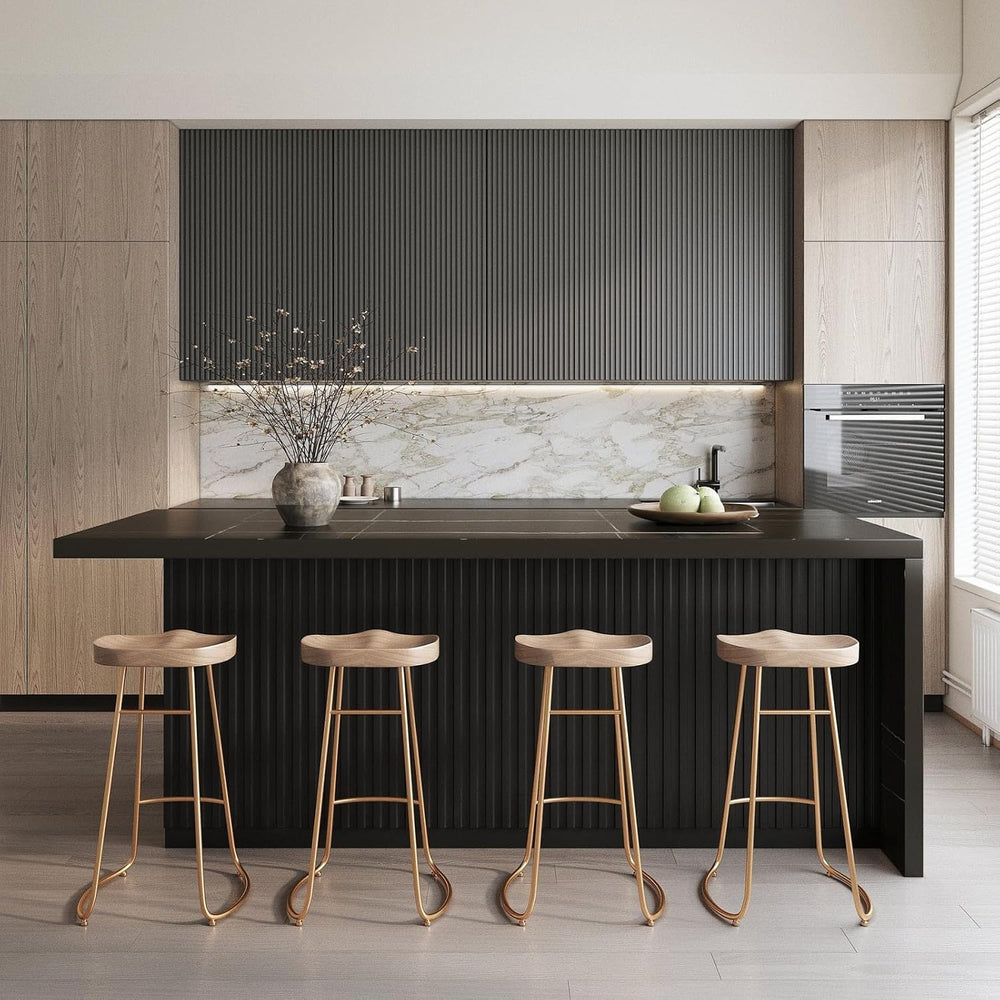 homary Kitchen Island with Storage & Wine Rack, 72" Modern Black Kit...