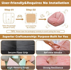 Bean Bag Chair, Cozy Fluffy Beanbag Chairs with Filler for Teens and Kids, Floor Lazy Sofa for Living Room Gaming & Reading (S-Rose)