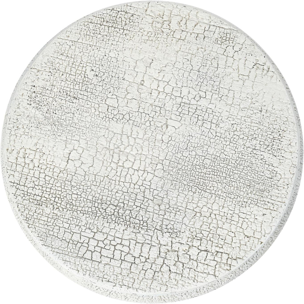 14.37" Side Table with Crack Process,Morden Concrete Accent Coffee Table...