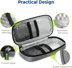AUVON Insulin Pen Cooler Travel Case with 2 * 90g TSA Approved Ice Packs, Diabetic Medication Insulated Cooling Bag for Insulin Pens and Diabetic Supplies Storage, Compact for Daily Life and Trips