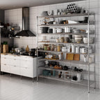 18" Deep x 72" Wide x 86" Height Wire Shelving Kit | 8-Tier | NSF Commercial Storage Rack Unit