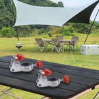 Umbrella Holder Clips Set of 2 for Beach and Fishing Chairs, Compact Design with Adjustable Features in Aluminum Alloy (foldable)