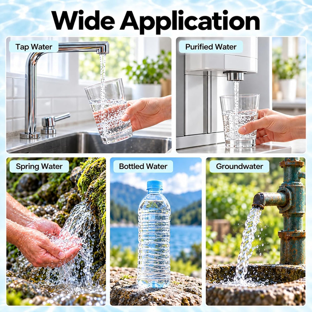 Water Quality Tester for Drinking Water, Portable 6-in-1 TDS Meter TOC, COD, ...