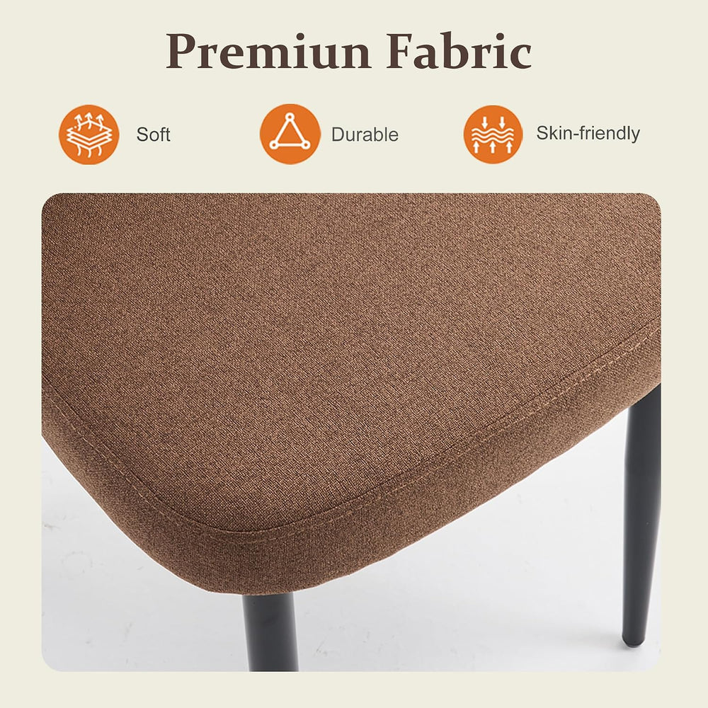 Modern Dining Chairs, Fabric Upholstered Accent Kitchen Chairs with Comfy Pad...