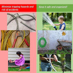 JBscoop Garden Hose Holder Stainless Steel Small Wall Mount Garden Hose Hook, Ideal for Water, Air, Hydraulic Hose, Ropes, Extension Cords Heavy Duty & Rust Proof Set of 2